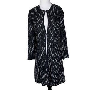 Wild Rose Women's Long Sleeve Open Front Cardigan Black & White Size 8